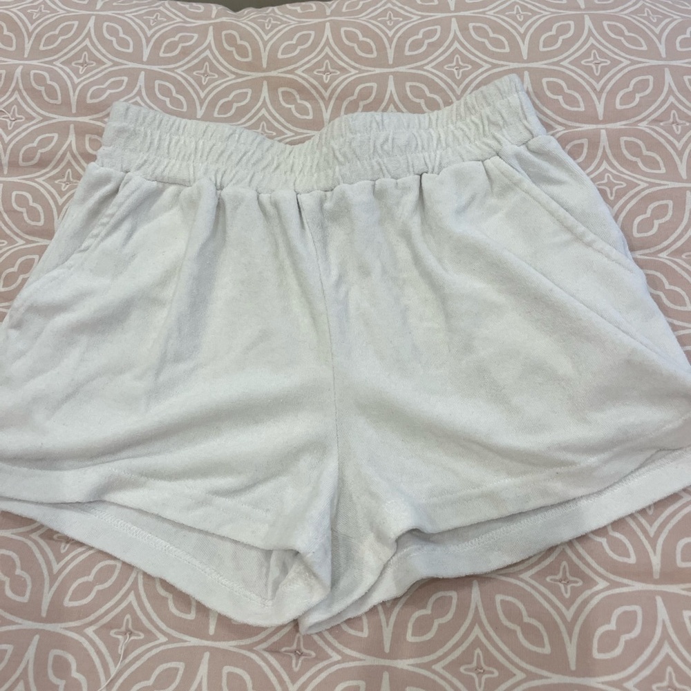 Forever 21 terry white shorts size S